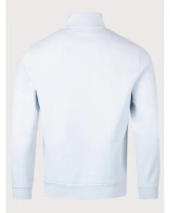 Belstaff Mens Quarter Zip Sweatshirt Sky Blue -Repertoire Fashion Store belstaff mens quarter zip sweatshirt sky blue p46321 307612 image