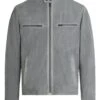 Belstaff Mens Raceway Air Suede Biker Jacket Charcoal Grey -Repertoire Fashion Store belstaff mens raceway air suede biker jacket charcoal grey p45087 290755 image