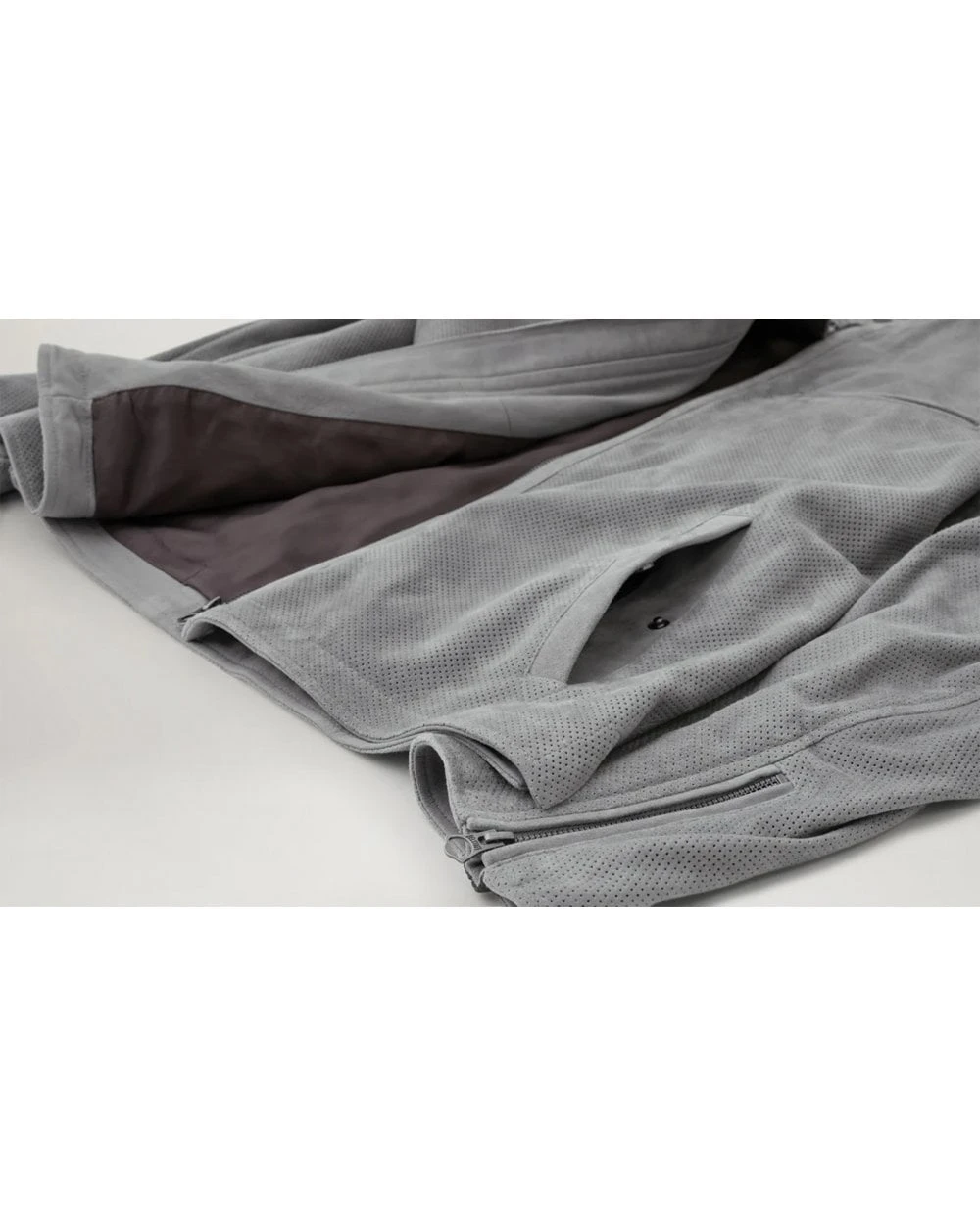 Belstaff Mens Raceway Air Suede Biker Jacket Charcoal Grey 6 Belstaff Mens Raceway Air Suede Biker Jacket Charcoal Grey - Image 6