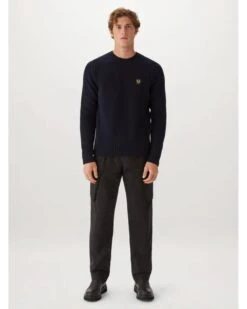 Belstaff Mens Watch Crew Jumper Dark Ink Navy -Repertoire Fashion Store belstaff mens watch crew jumper dark ink navy p46825 318333 image