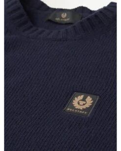 Belstaff Mens Watch Crew Jumper Dark Ink Navy -Repertoire Fashion Store belstaff mens watch crew jumper dark ink navy p46825 318345 image