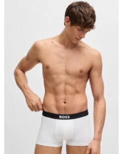 BOSS Mens 3 Pack Logo Waistband Boxers Black/Grey/White -Repertoire Fashion Store boss mens 3 pack logo waistband boxers black grey white p46371 307984 image