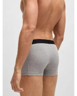 BOSS Mens 3 Pack Logo Waistband Boxers Black/Grey/White -Repertoire Fashion Store boss mens 3 pack logo waistband boxers black grey white p46371 307996 image