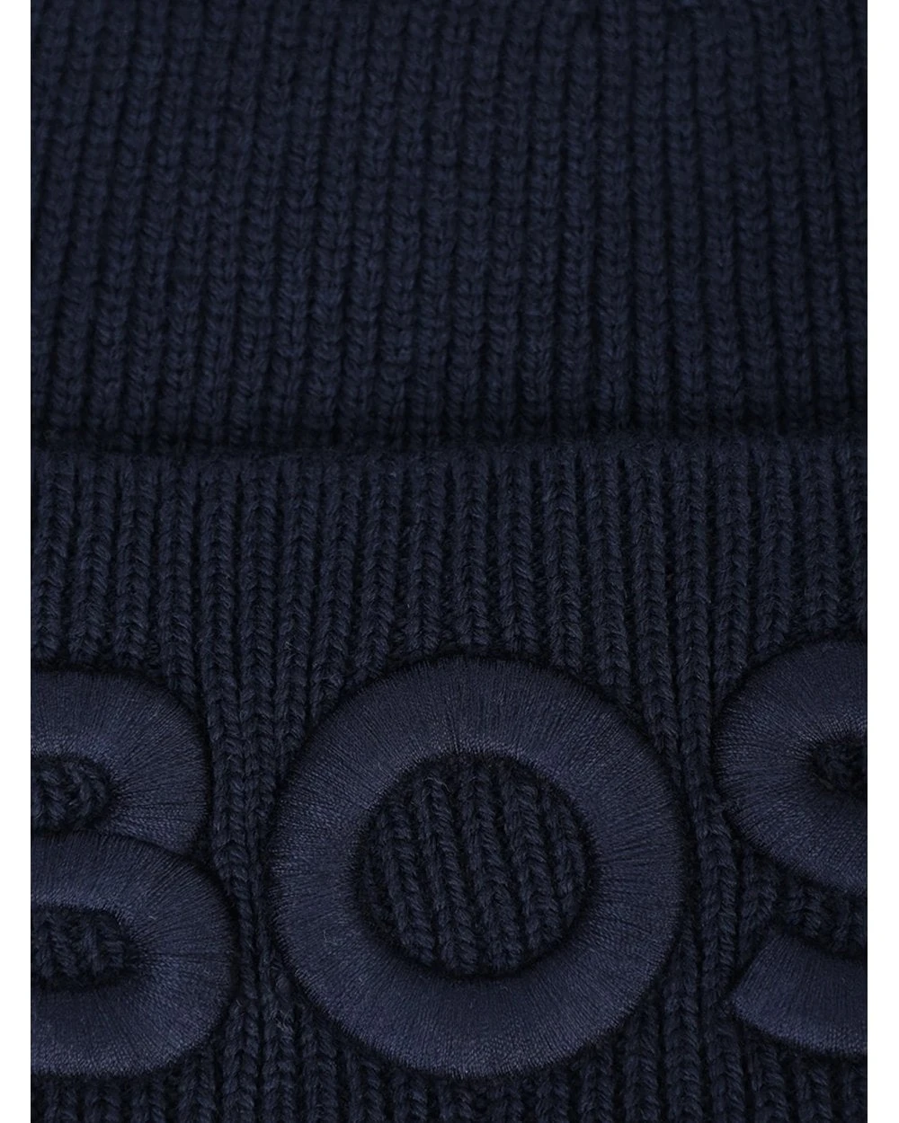 BOSS Mens AFox_R Embroidered Logo Beanie Dark Blue 2 BOSS Mens AFox_R Embroidered Logo Beanie Dark Blue - Image 2