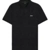 BOSS Mens AO Zone Print Polo Shirt Black