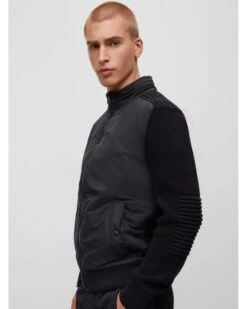 BOSS Mens Armitta Mix Knit Jacket Black 5 BOSS Mens Armitta Mix Knit Jacket Black -Repertoire Fashion Store boss mens armitta mix knit jacket black p43574 271357 image