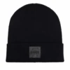 BOSS Mens Beanie With Felt Badge Black