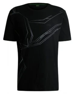 BOSS Mens Beetle Degradé Print T-Shirt Black