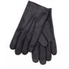 BOSS Mens Black Griffin Leather Gloves -Repertoire Fashion Store boss mens black griffin leather gloves p42533 246371 image
