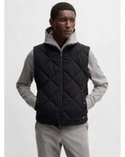 BOSS Mens C-Contino Quilted Gilet Black -Repertoire Fashion Store boss mens c contino quilted gilet black p45937 311952 image