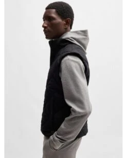 BOSS Mens C-Contino Quilted Gilet Black -Repertoire Fashion Store boss mens c contino quilted gilet black p45937 311960 image