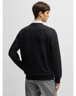 BOSS Mens C-Soleri Terry Script Logo Sweatshirt Black -Repertoire Fashion Store boss mens c soleri terry script logo sweatshirt black p45926 303527 image