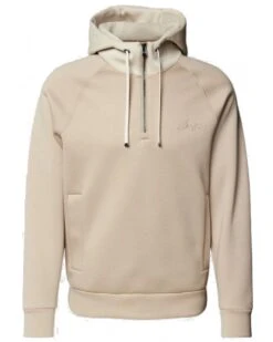 BOSS Mens C-Stevens 04 Zip Hoodie Light Beige
