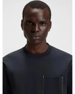 BOSS Mens C-Taut 105 Pocket T-Shirt Dark Blue -Repertoire Fashion Store boss mens c taut 105 pocket t shirt dark blue p46588 315277 image