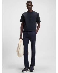 BOSS Mens C-Taut 105 Pocket T-Shirt Dark Blue -Repertoire Fashion Store boss mens c taut 105 pocket t shirt dark blue p46588 315282 image