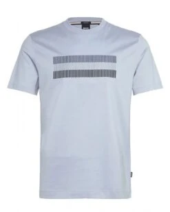 BOSS Mens C-Thompson Bar T-Shirt Pastel Blue