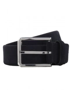 BOSS Mens Caleb Suede Belt Dark Blue
