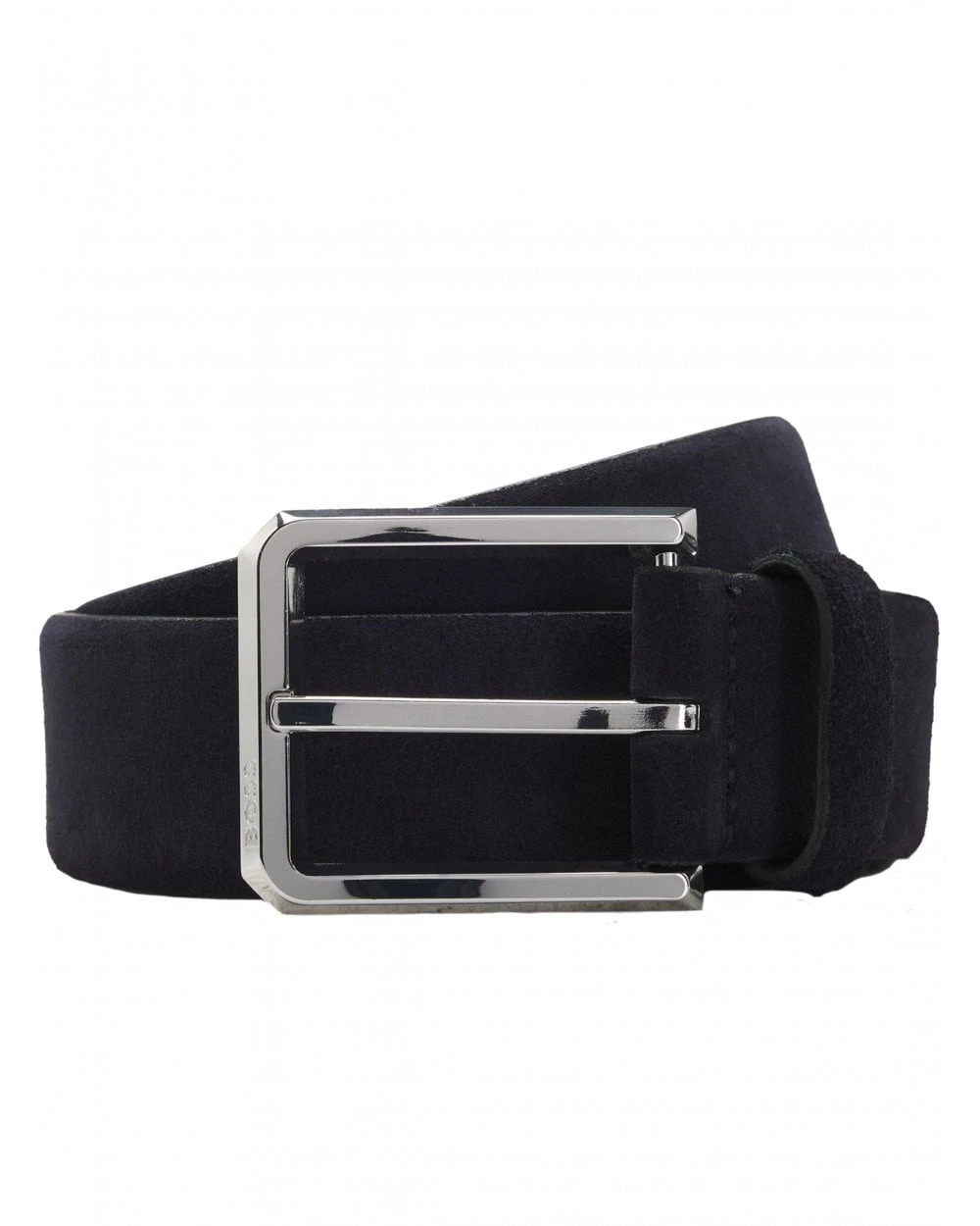 BOSS Mens Caleb Suede Belt Dark Blue 1 BOSS Mens Caleb Suede Belt Dark Blue