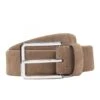 BOSS Mens Caleb Suede Belt Light Brown