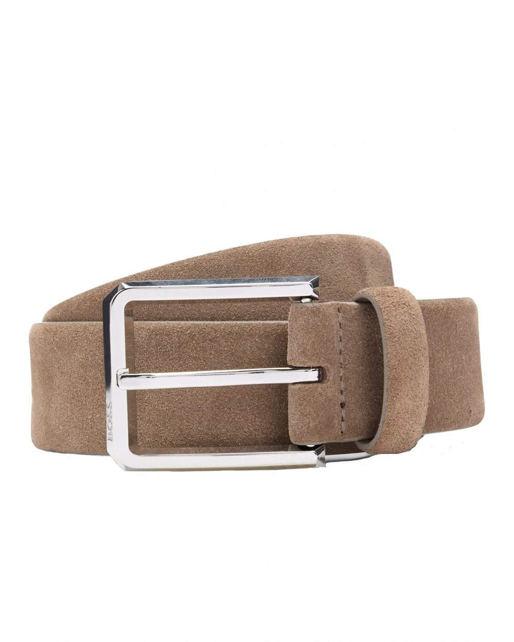 BOSS Mens Caleb Suede Belt Light Brown 1 BOSS Mens Caleb Suede Belt Light Brown