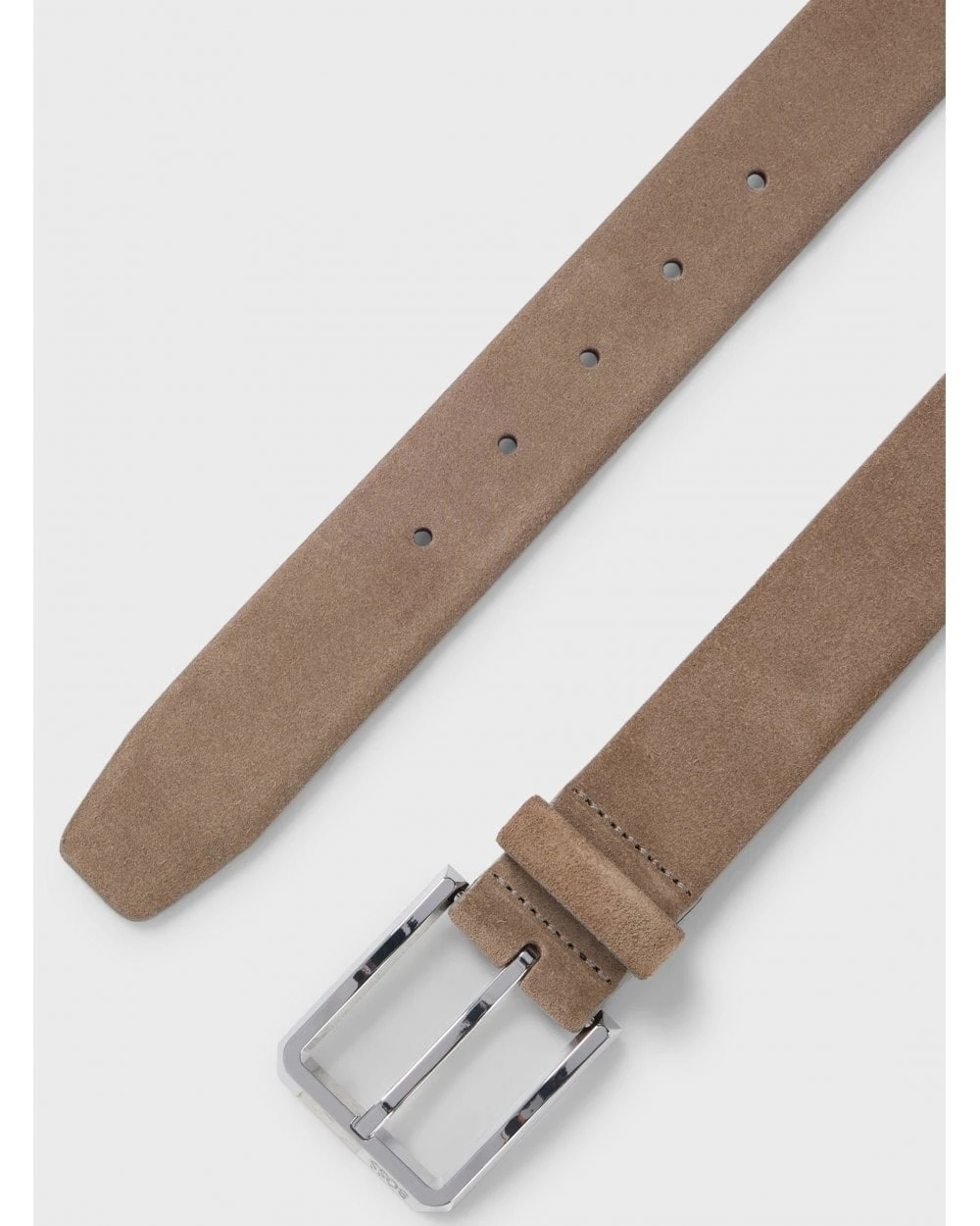 BOSS Mens Caleb Suede Belt Light Brown 3 BOSS Mens Caleb Suede Belt Light Brown - Image 3