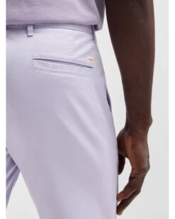 BOSS Mens Chino Slim Shorts Lilac Purple -Repertoire Fashion Store boss mens chino slim shorts lilac purple p46469 314336 image