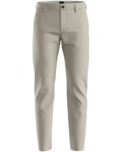 BOSS Mens Chino Tapered Trousers Light Beige