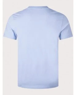 BOSS Mens Contrast Logo T-shirt Light Blue -Repertoire Fashion Store boss mens contrast logo t shirt light blue p45941 306875 image