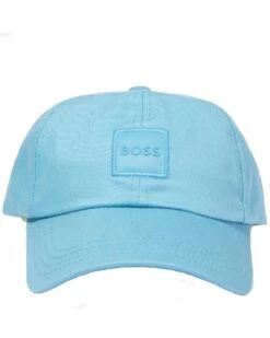BOSS Mens Darrel Tonal Patch Logo Cap Light Blue