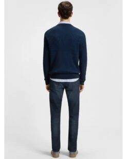 BOSS Mens Delaware BO Slim Fit Stretch Jeans Dark Blue -Repertoire Fashion Store boss mens delaware bo slim fit stretch jeans dark blue p46674 315894 image