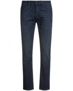 BOSS Mens Delaware Slim-Fit Jeans Dark Blue