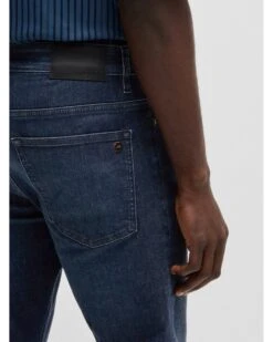 BOSS Mens Delaware Slim-Fit Jeans Dark Blue -Repertoire Fashion Store boss mens delaware slim fit jeans dark blue p46458 312346 image