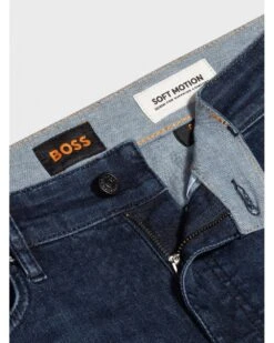 BOSS Mens Delaware Slim-Fit Jeans Dark Blue -Repertoire Fashion Store boss mens delaware slim fit jeans dark blue p46458 312353 image