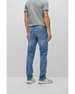 BOSS Mens Delaware Slim Fit Jeans Light Wash 6 BOSS Mens Delaware Slim Fit Jeans Light Wash -Repertoire Fashion Store boss mens delaware slim fit jeans light wash p42933 269452 image
