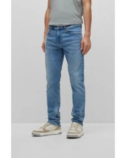BOSS Mens Delaware Slim Fit Jeans Light Wash 7 BOSS Mens Delaware Slim Fit Jeans Light Wash -Repertoire Fashion Store boss mens delaware slim fit jeans light wash p42933 269459 image