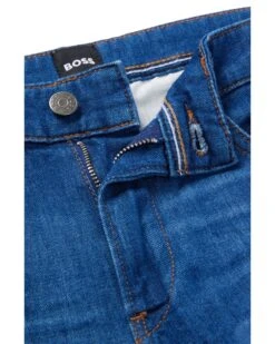 BOSS Mens Delaware Slim Fit Super Soft Jeans, Blue Italian Denim -Repertoire Fashion Store boss mens delaware slim fit super soft jeans blue italian denim p42885 265357 image