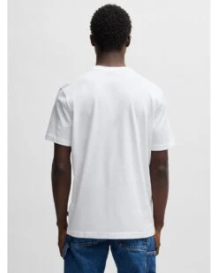 BOSS Mens Dunetrace Print T-Shirt White -Repertoire Fashion Store boss mens dunetrace print t shirt white p46441 314884 image