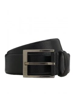 BOSS Mens Elloy-Gr Grained Belt Black