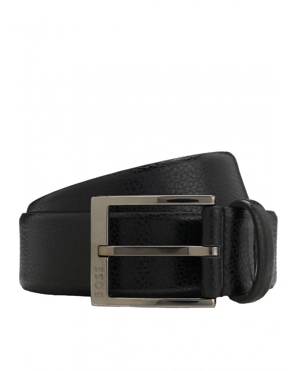 BOSS Mens Elloy-Gr Grained Belt Black 1 BOSS Mens Elloy-Gr Grained Belt Black