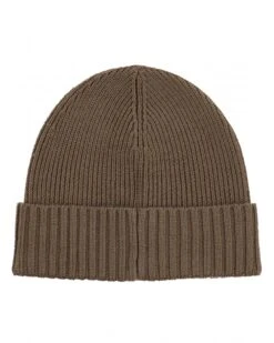 BOSS Mens Fati Ribbed Beanie Hat Khaki Green -Repertoire Fashion Store boss mens fati ribbed beanie hat khaki green p45609 300030 image