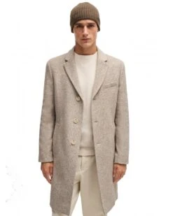 BOSS Mens Fati Ribbed Beanie Hat Khaki Green -Repertoire Fashion Store boss mens fati ribbed beanie hat khaki green p45609 300032 image