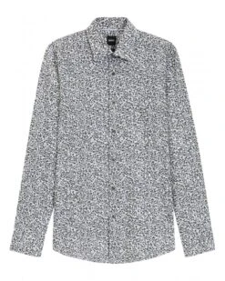 BOSS Mens H-Hank C3-214 Kent Floral Shirt Green