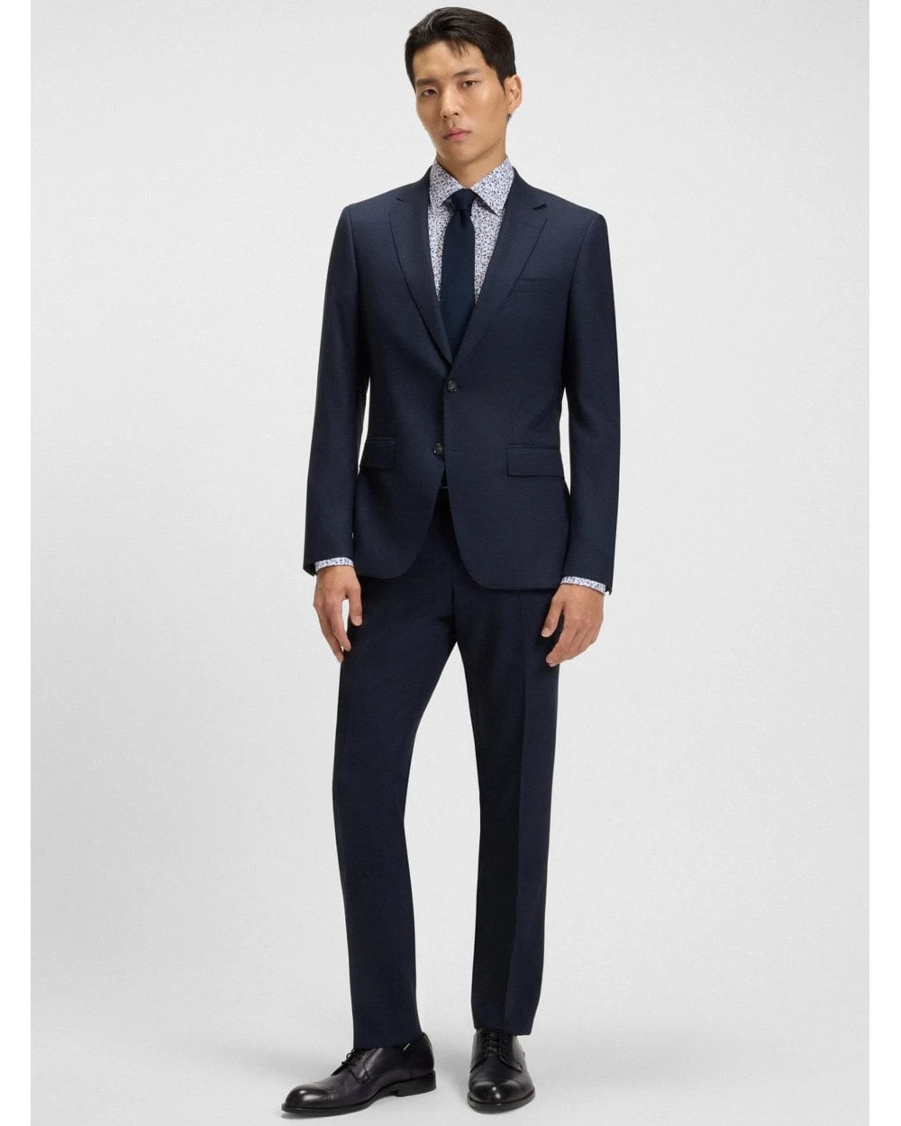 BOSS Mens H-Hank C3-214 Kent Floral Shirt Patterned Blue 4 BOSS Mens H-Hank C3-214 Kent Floral Shirt Patterned Blue - Image 4