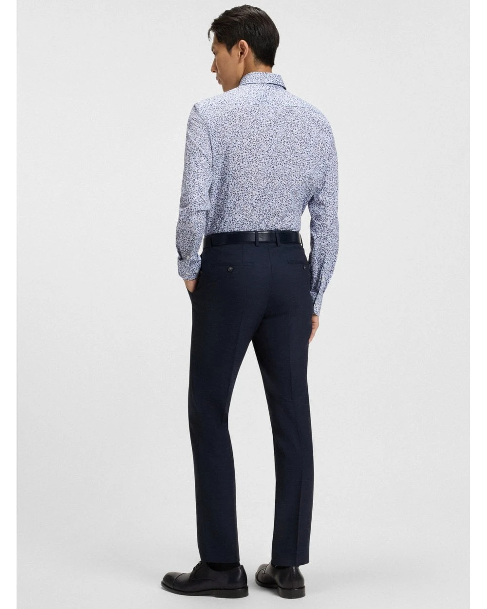 BOSS Mens H-Hank C3-214 Kent Floral Shirt Patterned Blue 5 BOSS Mens H-Hank C3-214 Kent Floral Shirt Patterned Blue - Image 5