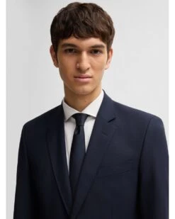 BOSS Mens H-Huge 2 Piece Slim Wool Suit Dark Blue -Repertoire Fashion Store boss mens h huge 2 piece slim wool suit dark blue p45825 300140 image