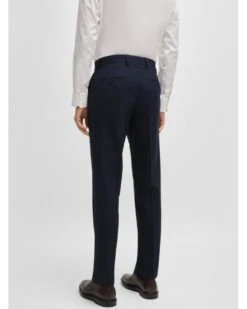 BOSS Mens H-Huge 2 Piece Slim Wool Suit Dark Blue -Repertoire Fashion Store boss mens h huge 2 piece slim wool suit dark blue p45825 300155 image