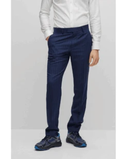 BOSS Mens H Jeckson Pinstripe Suit Dark Blue -Repertoire Fashion Store boss mens h jeckson pinstripe suit dark blue p43535 271539 image