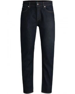BOSS Mens H-RE Maine Comfort Stretch Regular Jeans Dark Blue