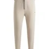 BOSS Mens Hadiko Rib Tracksuit Bottoms Light Beige -Repertoire Fashion Store boss mens hadiko rib tracksuit bottoms light beige p46505 309261 image