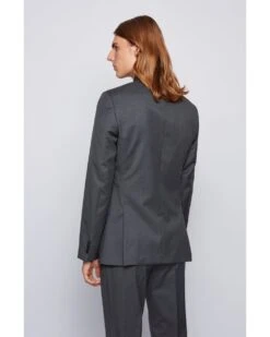 BOSS Mens Hayes/Gibson Grey Slim Fit Virgin Wool Suit -Repertoire Fashion Store boss mens hayes gibson grey slim fit virgin wool suit p40293 225044 image